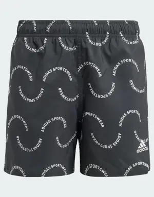 Adidas Bañador Sportswear Wave Print CLX (Niños)