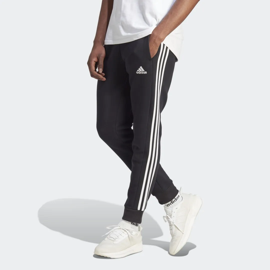 ADIDAS ORIGINALS ESSENTIALS FLEECE 3STRIPES TAPERED CUFF PANTS