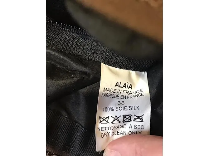 Alaïa ALAIA Vestidos T.Seda S Internacional Castaño 