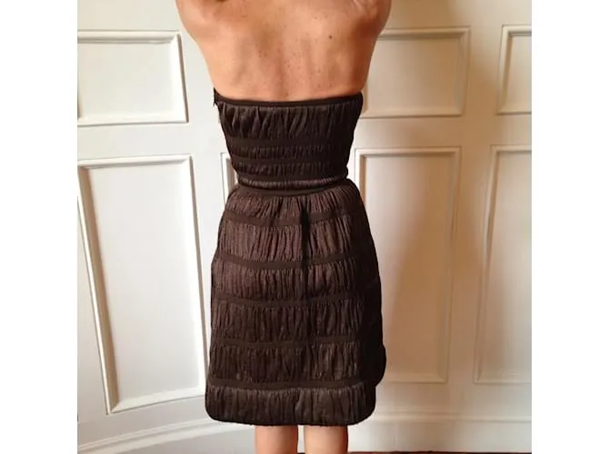 Alaïa ALAIA Vestidos T.Seda S Internacional Castaño 