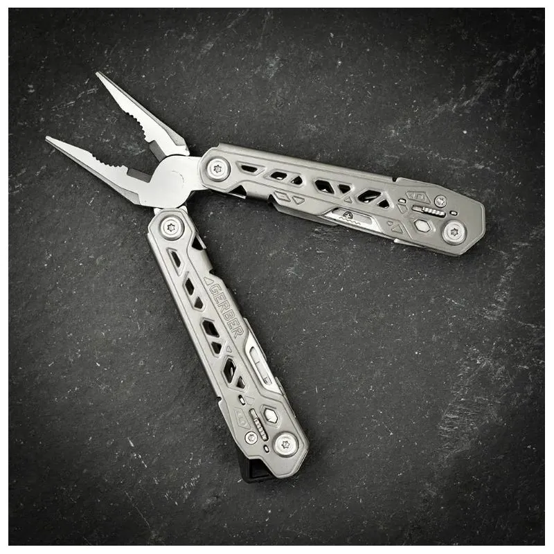 Alicates multiusos Gerber Truss &amp Wallet Lata de regalo 4L