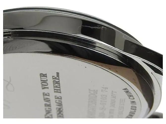 & Other Stories Reloj de cuarzo para hombre Henry London Knightsbridge con fecha, Cuero y acero inoxidable plateado en perfe