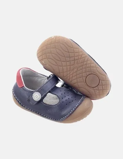 Andanines Zapatilla azul marino liso