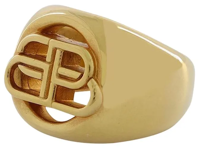 ANILLO ANILLO DE SELLO SIB  BALENCIAGA  ORO DORADO METáLICO 