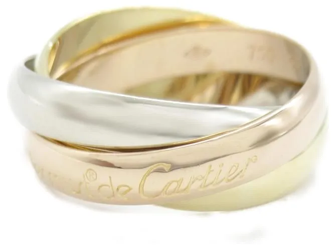 Anillo Trinity de Cartier Dorado 