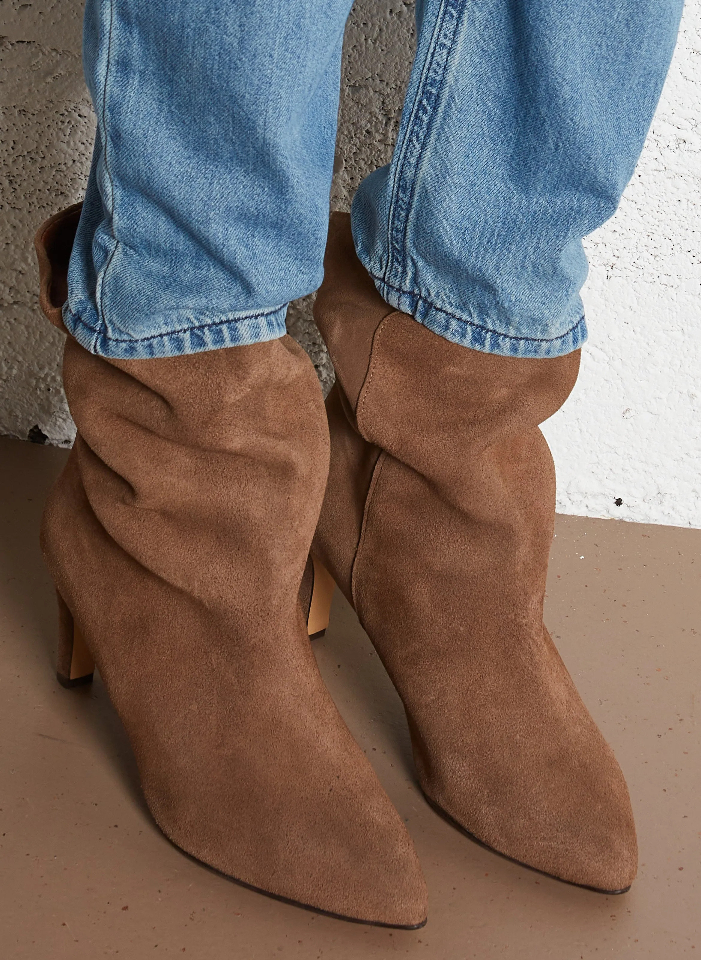 ANONYMOUS COPENHAGEN VULLY 75  BOTINES DE CUERO EN BEIGE