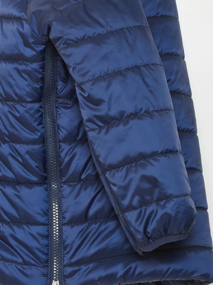 ANORAK ACOLCHADO CON CAPUCHA  SO EASY  NEGRO IRIS