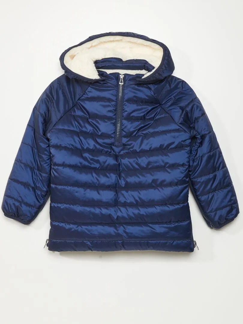 ANORAK ACOLCHADO CON CAPUCHA  SO EASY  NEGRO IRIS