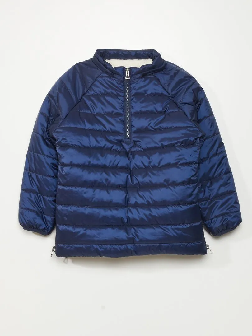 ANORAK ACOLCHADO CON CAPUCHA  SO EASY  NEGRO IRIS