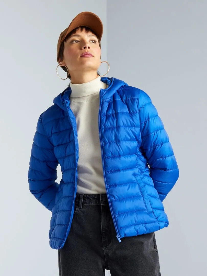ANORAK ACOLCHADO DE BOTELLAS RECICLADAS  AZUL