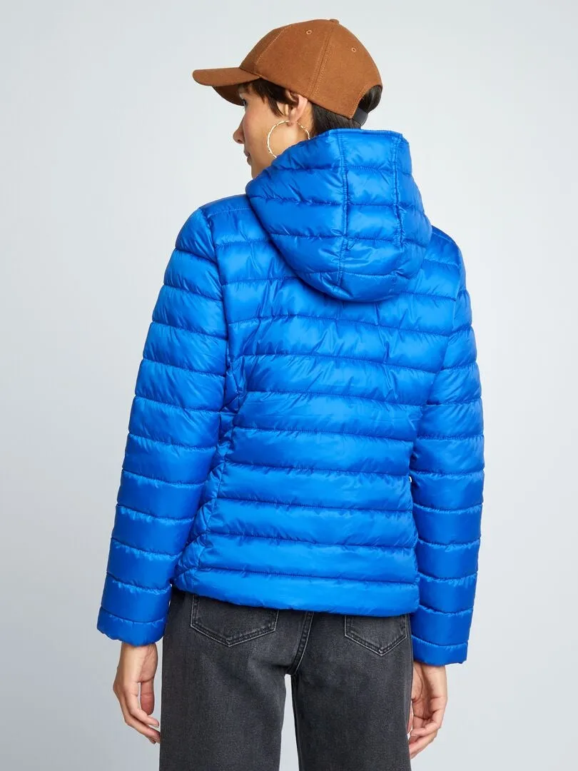 ANORAK ACOLCHADO DE BOTELLAS RECICLADAS  AZUL