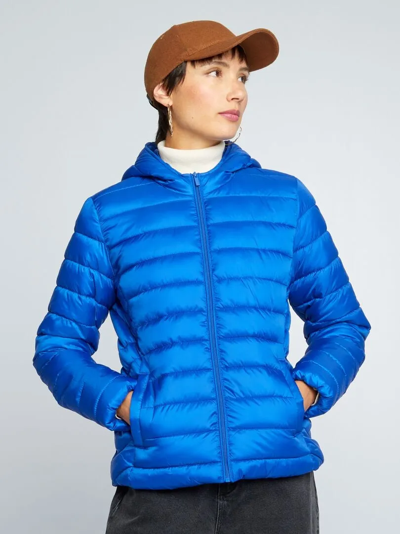 ANORAK ACOLCHADO DE BOTELLAS RECICLADAS  AZUL