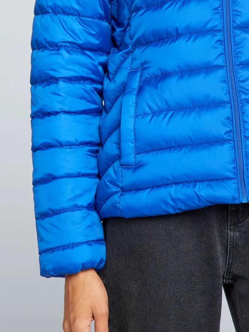 ANORAK ACOLCHADO DE BOTELLAS RECICLADAS  AZUL