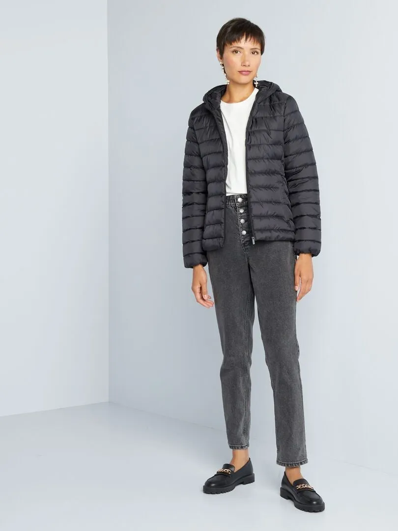 ANORAK ACOLCHADO DE BOTELLAS RECICLADAS  NEGRO