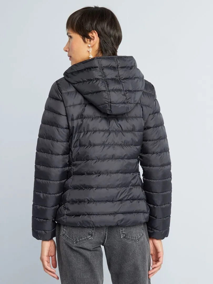 ANORAK ACOLCHADO DE BOTELLAS RECICLADAS  NEGRO