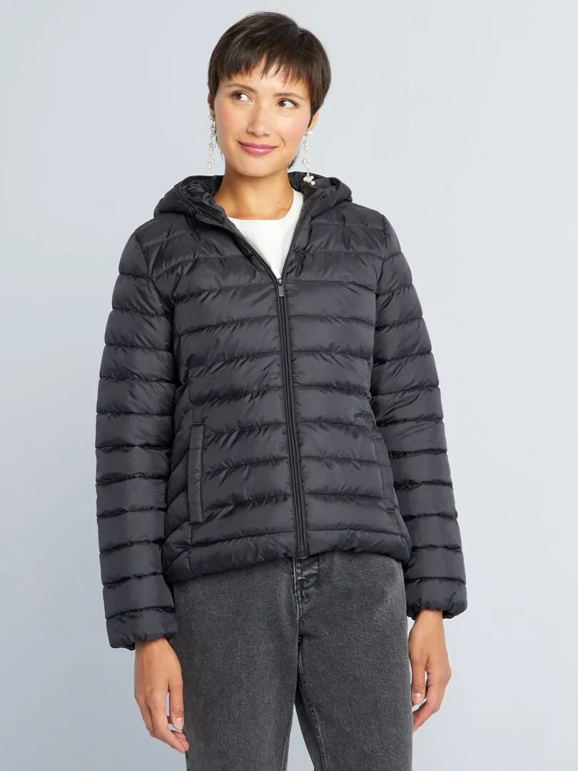 ANORAK ACOLCHADO DE BOTELLAS RECICLADAS  NEGRO