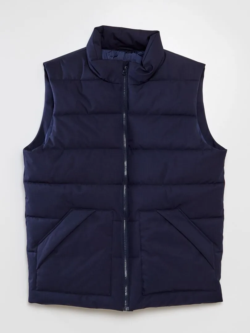 ANORAK ACOLCHADO SIN MANGAS  AZUL