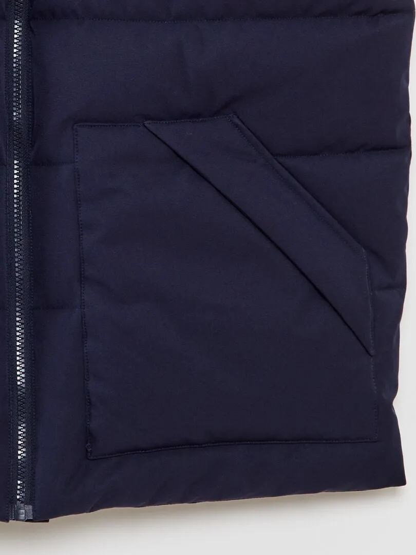ANORAK ACOLCHADO SIN MANGAS  AZUL