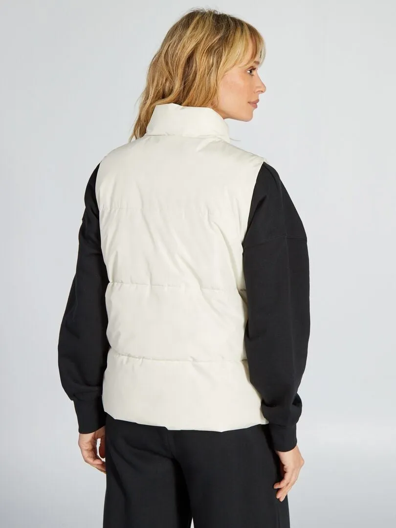 ANORAK ACOLCHADO SIN MANGAS  BLANCO