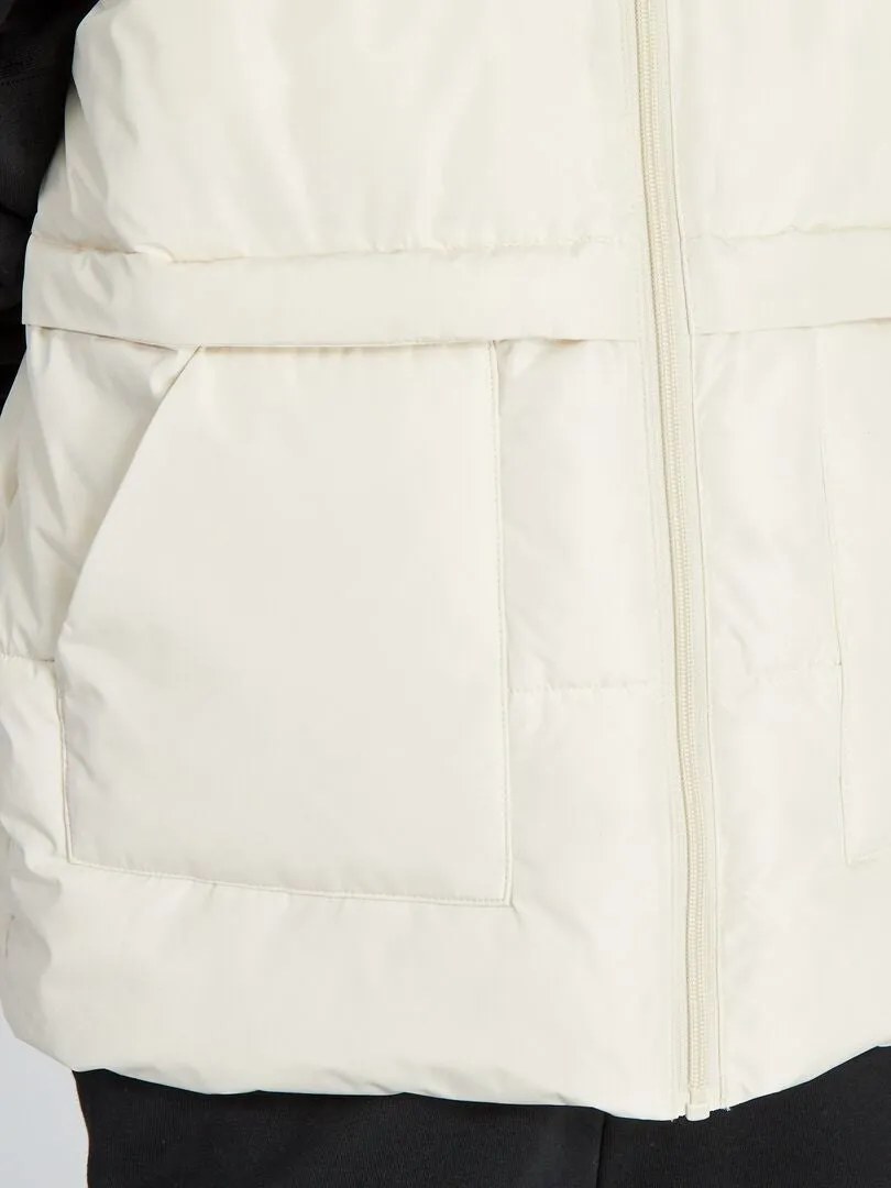 ANORAK ACOLCHADO SIN MANGAS  BLANCO
