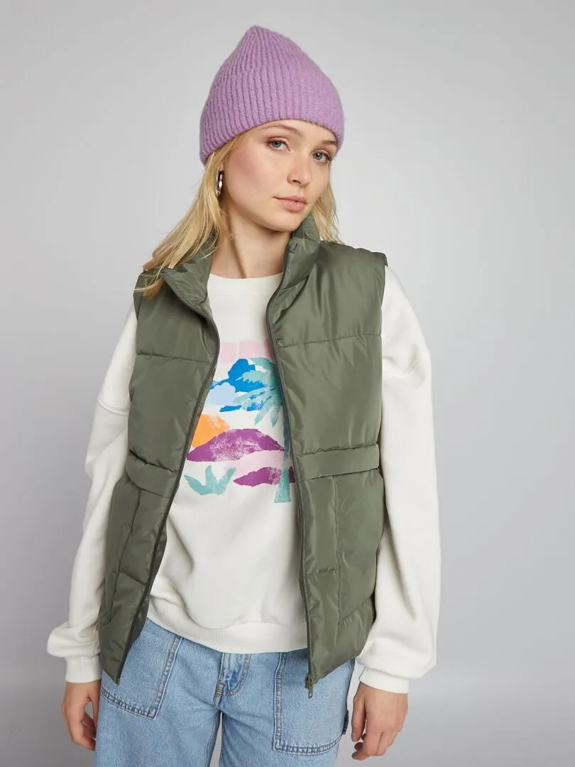 ANORAK ACOLCHADO SIN MANGAS  KAKI