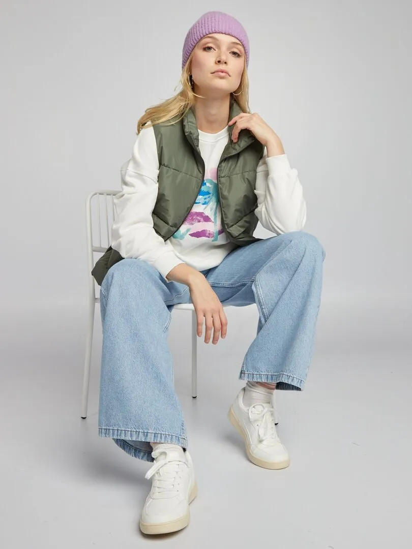 ANORAK ACOLCHADO SIN MANGAS  KAKI