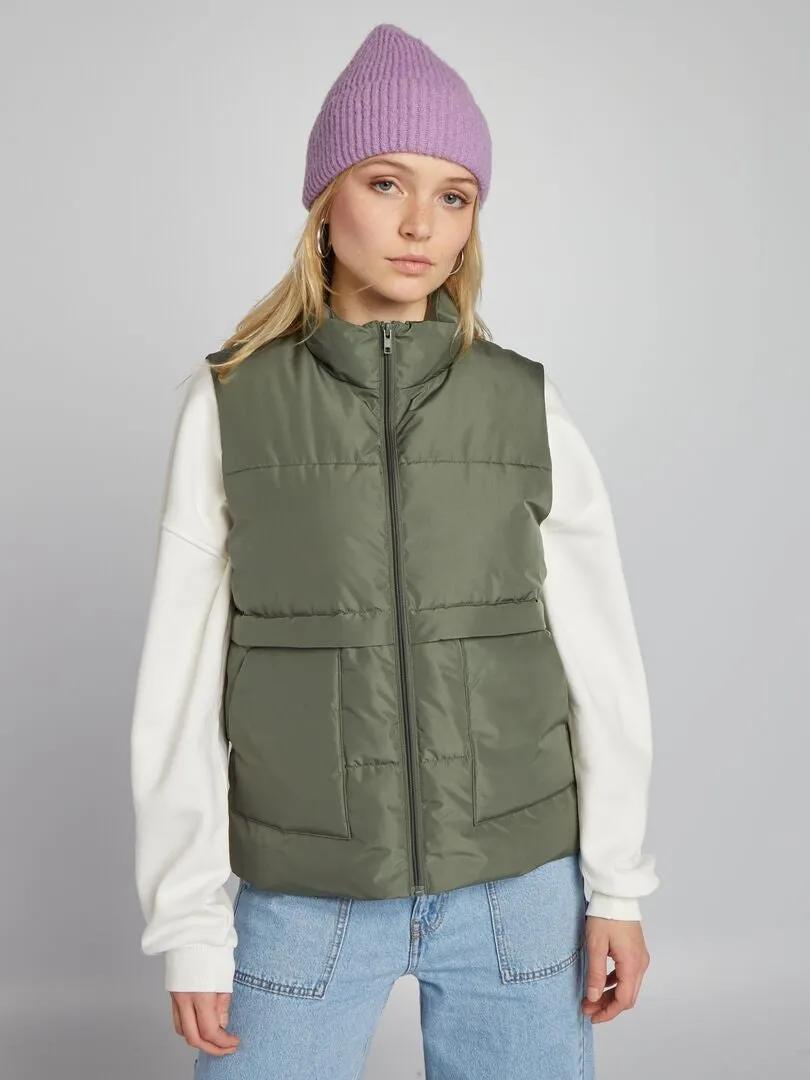 ANORAK ACOLCHADO SIN MANGAS  KAKI