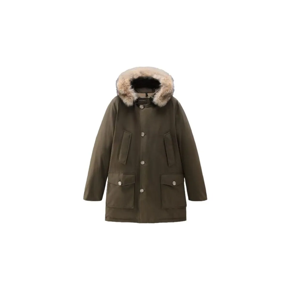 Anorak Arctic Detachable Fur Hombre Dark Green