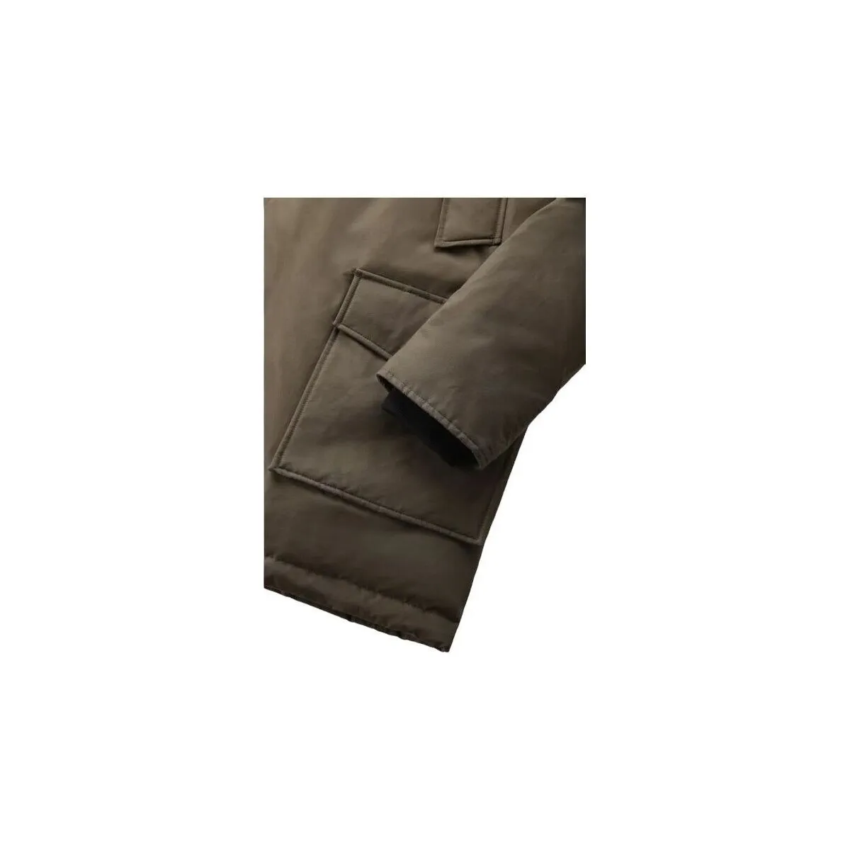 Anorak Arctic Detachable Fur Hombre Dark Green