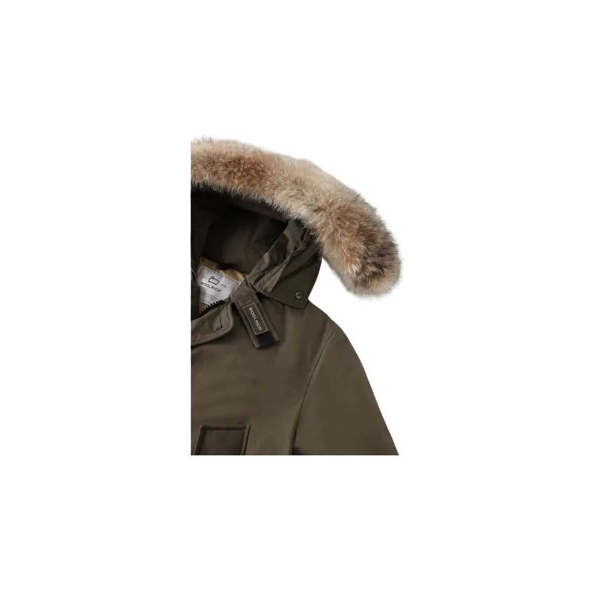Anorak Arctic Detachable Fur Hombre Dark Green