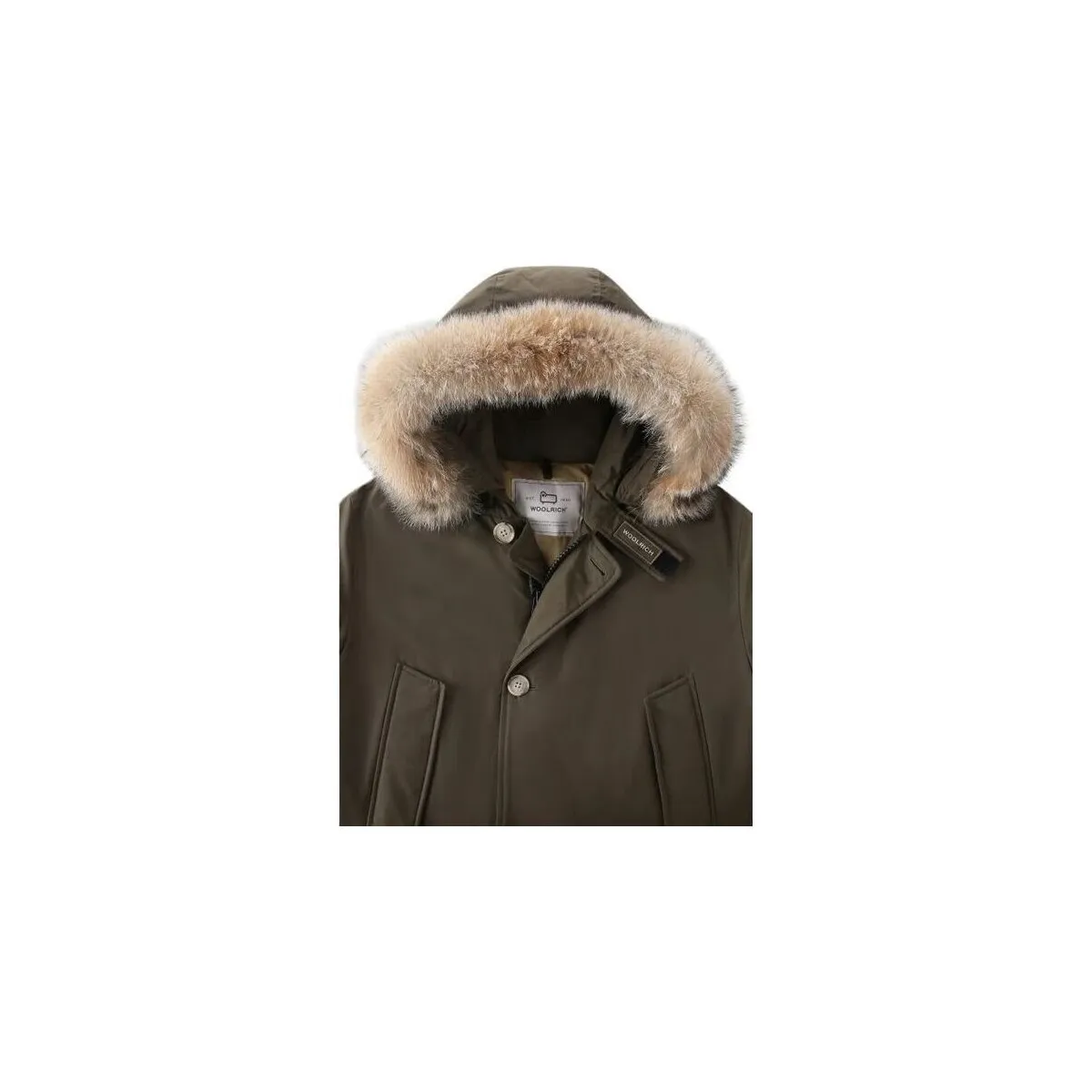 Anorak Arctic Detachable Fur Hombre Dark Green