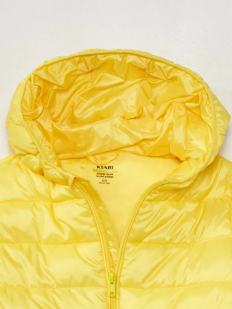 ANORAK DE BOTELLAS RECICLADAS  AMARILLO
