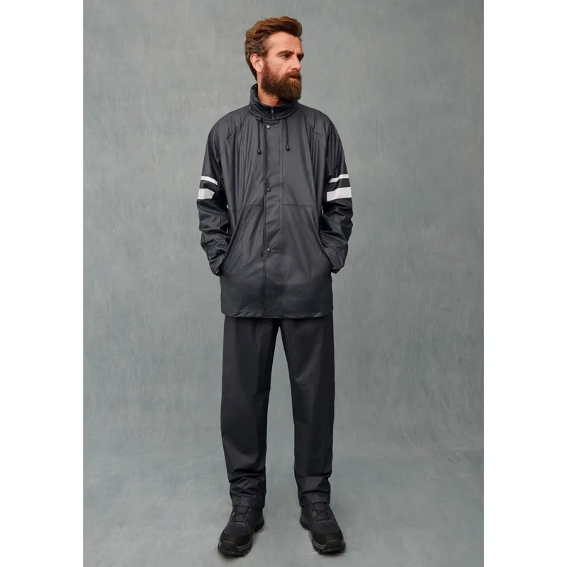 ANORAK IMPERMEABLE MARINO CON CAPUCHA OCULTA  MONZA