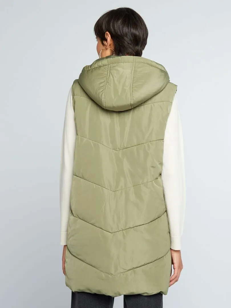 ANORAK LARGO SIN MANGAS  KAKI