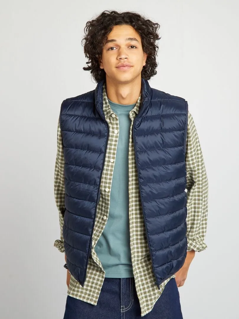 ANORAK SIN MANGAS LISO  AZUL