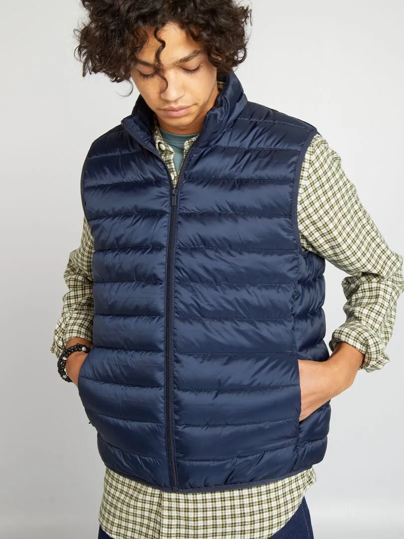 ANORAK SIN MANGAS LISO  AZUL