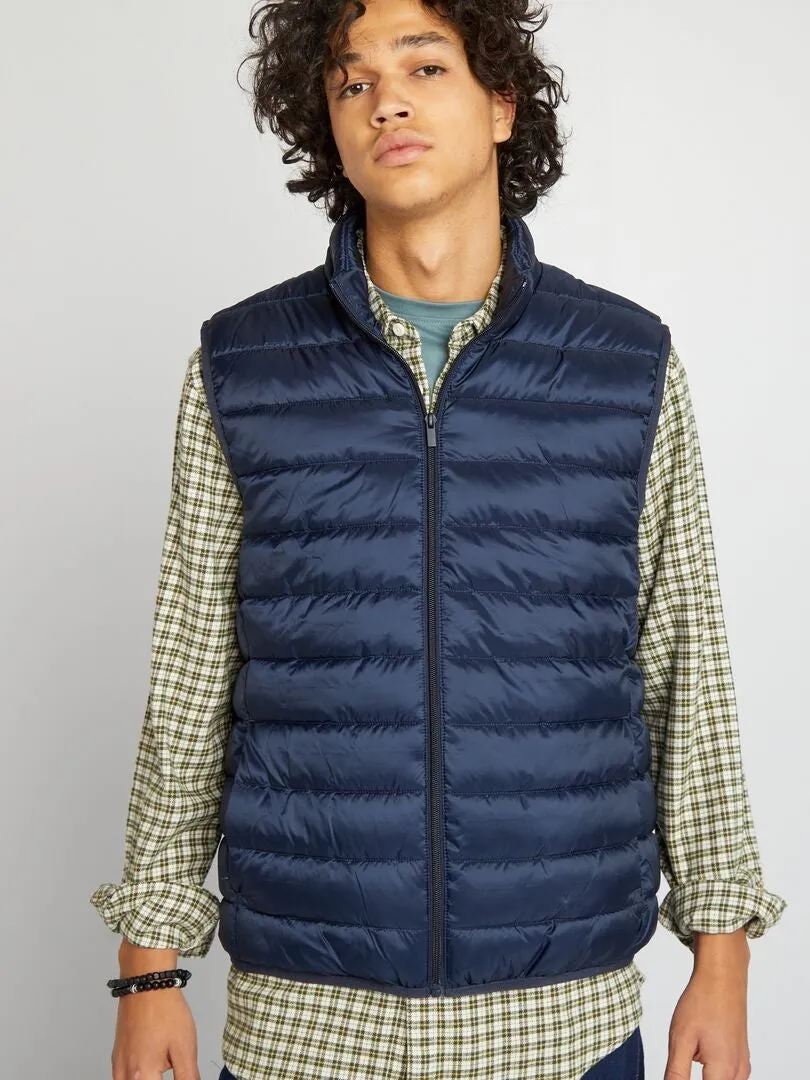 ANORAK SIN MANGAS LISO  AZUL