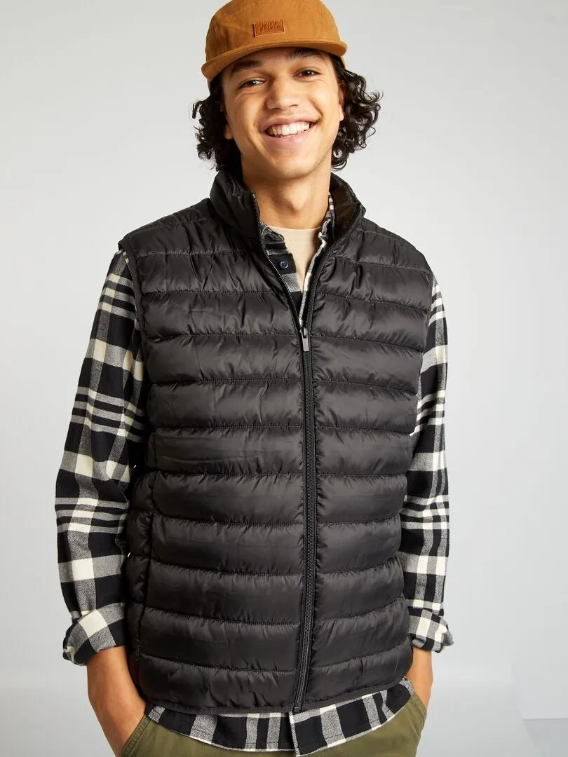 ANORAK SIN MANGAS LISO  NEGRO