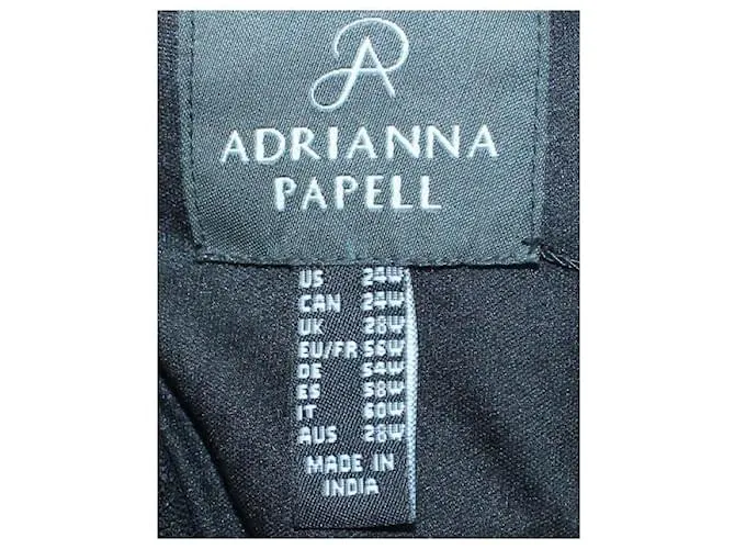 Autre Marque DISEÑADOR CONTEMPORÁNEO Vestido negro de manga corta con cuentas 