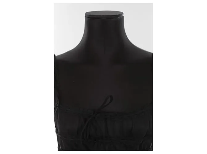 Autre Marque lenceria de seda Negro 