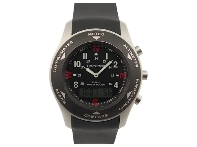 AUTRE MARQUE RELOJ HAMILTON KHAKI FIELD MULTITOUCH H915240 42 RELOJ DE ACERO DE CUARZO MM PLATA 