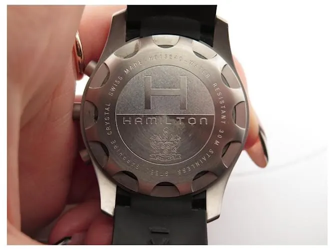 AUTRE MARQUE RELOJ HAMILTON KHAKI FIELD MULTITOUCH H915240 42 RELOJ DE ACERO DE CUARZO MM PLATA 