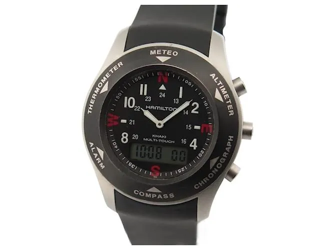 AUTRE MARQUE RELOJ HAMILTON KHAKI FIELD MULTITOUCH H915240 42 RELOJ DE ACERO DE CUARZO MM PLATA 