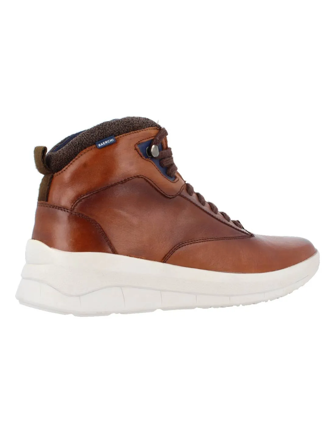 BAERCHI  BOTA FLEXIBLE ACORDONADA CHACO CUERO