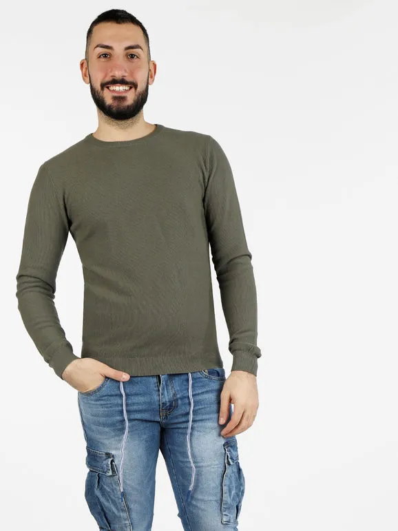 Baker'S Jersey de hombre de algodón con cuello redondo