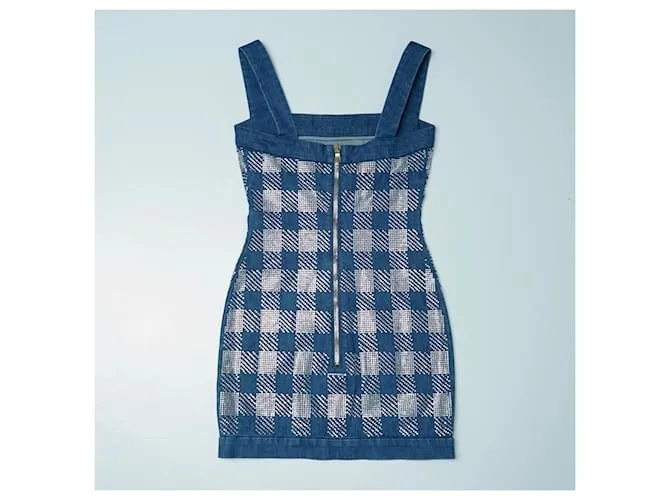 Balmain Vestidos Azul 