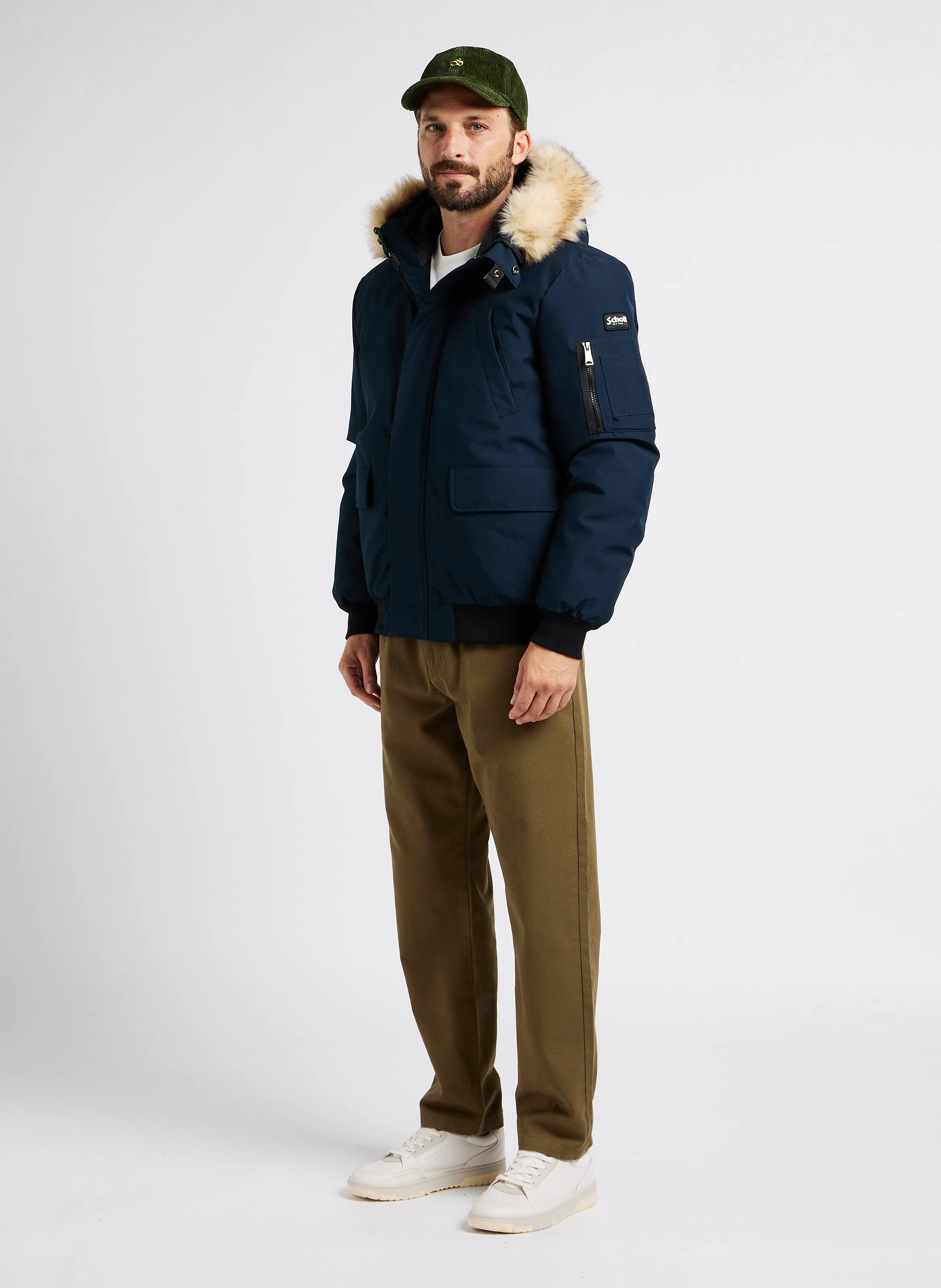 BERG  JERSEY REGULAR FIT DE ALGODóN CON CUELLO ALTO Y CREMALLERA EN GRIS