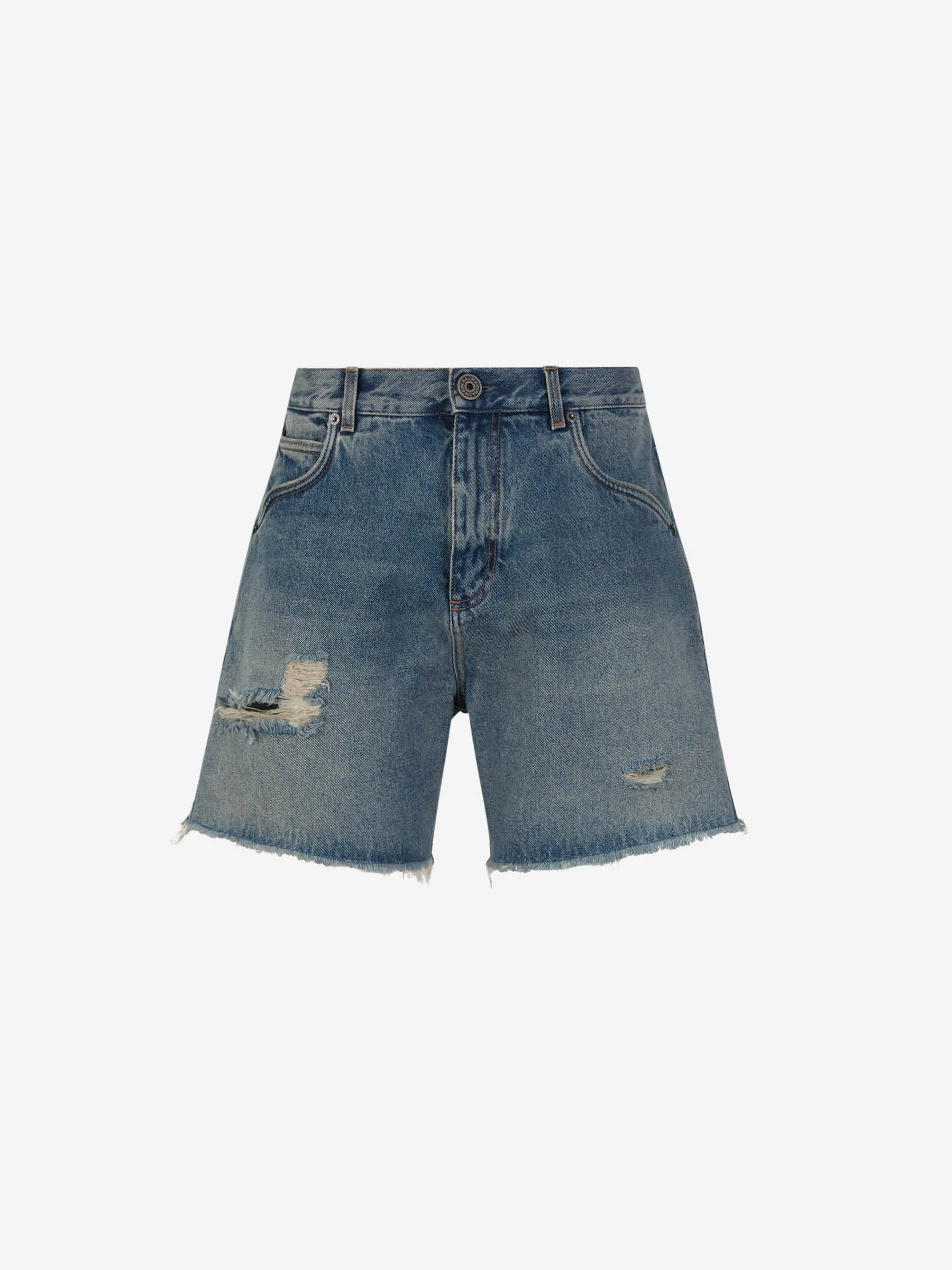 Bermuda Denim Desgastado