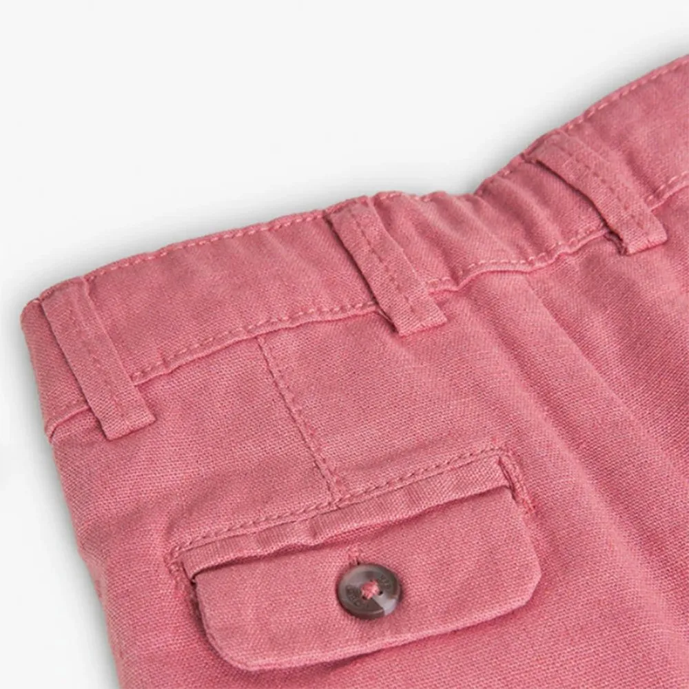 Bermudas lino de bebé niño Boboli 718073 ARCILLA CORDONETS