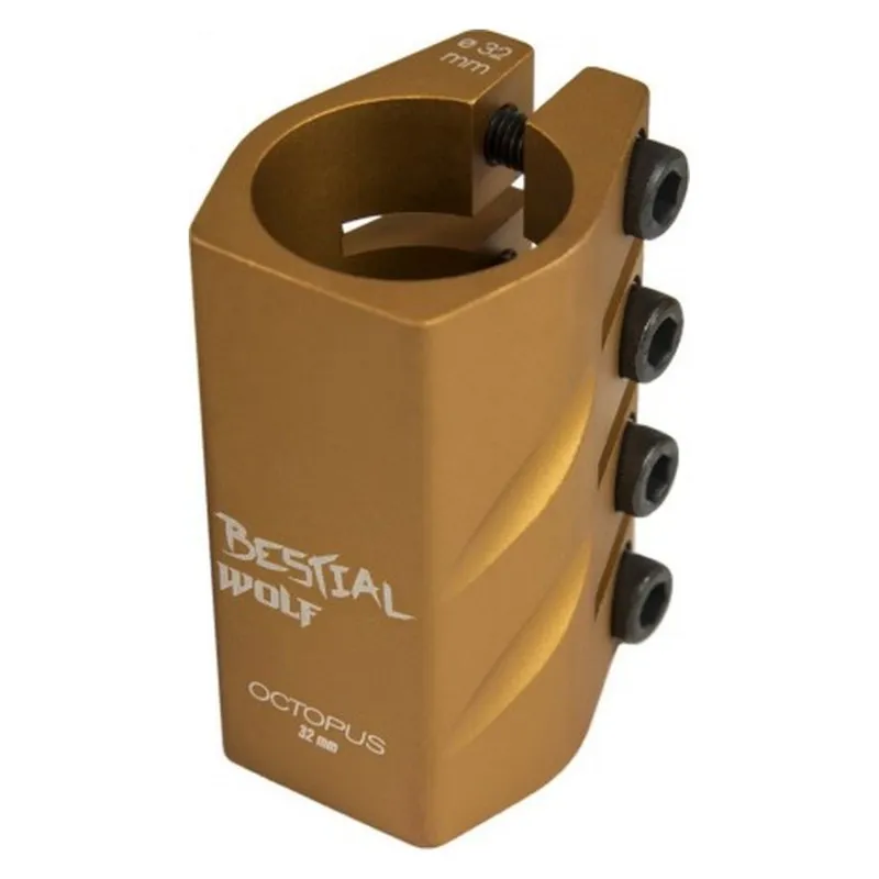 Bestial Wolf Octopus 4 Clamp Gold